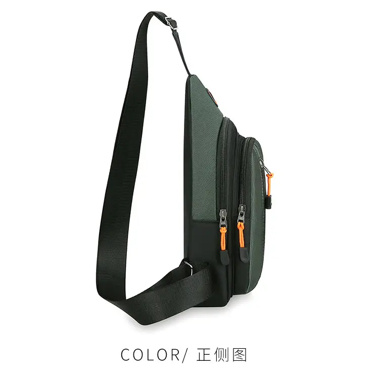 Men's Waterproof Multi-Layer Chest Bag with Crossbody Strap — feature 29