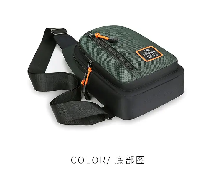 Men's Waterproof Multi-Layer Chest Bag with Crossbody Strap — feature 31