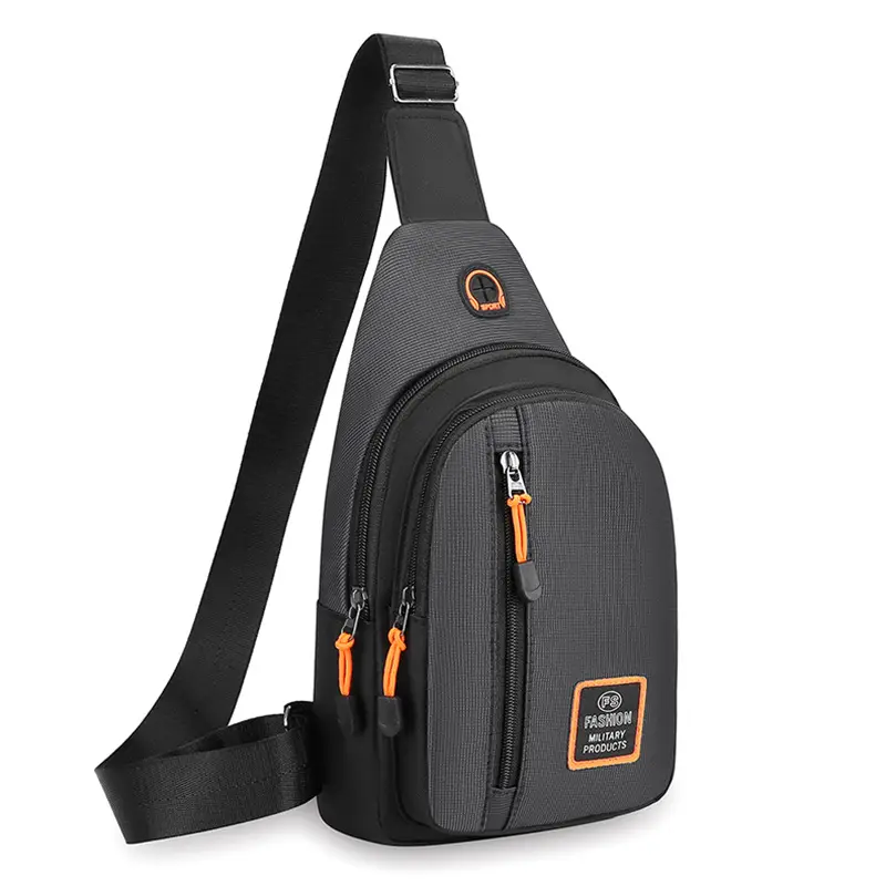 Men's Waterproof Multi-Layer Chest Bag with Crossbody Strap - Image 2