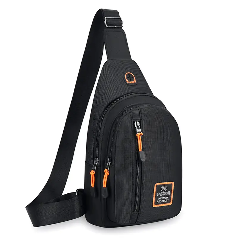 Men's Waterproof Multi-Layer Chest Bag with Crossbody Strap - Image 3