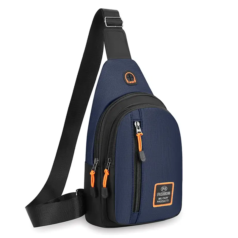 Men's Waterproof Multi-Layer Chest Bag with Crossbody Strap - Image 4