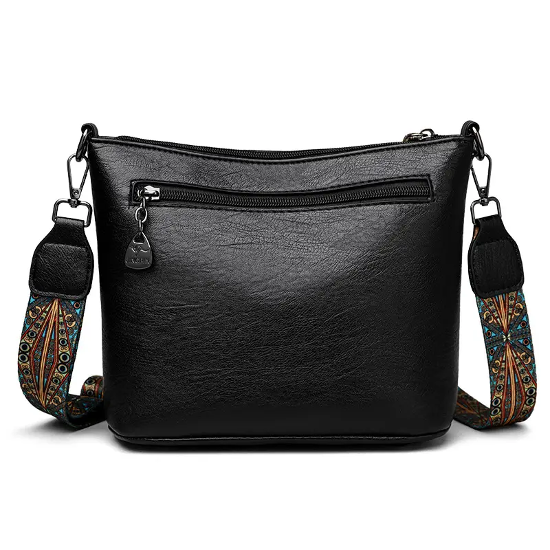 Black Embroidered Crossbody Bag for Women 2025 - Image 7