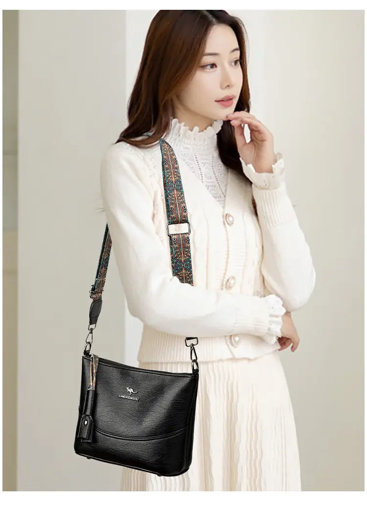 Black Embroidered Crossbody Bag for Women 2025 — feature 6