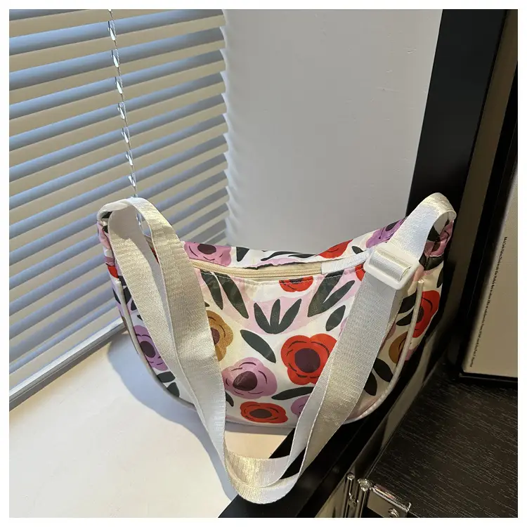 Women's Floral Colored Crossbody Bag Large Capacity — feature 13