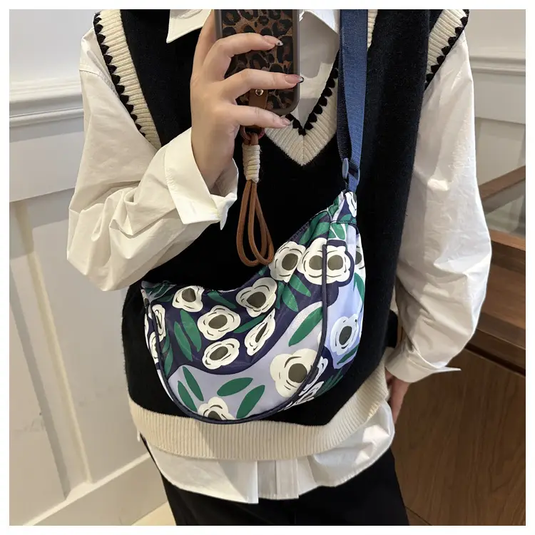 Women's Floral Colored Crossbody Bag Large Capacity — feature 20