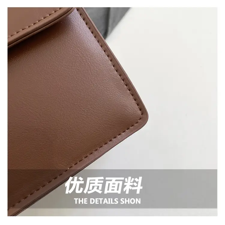 Women's Retro Chain Crossbody Bag Brown Gold — feature 6