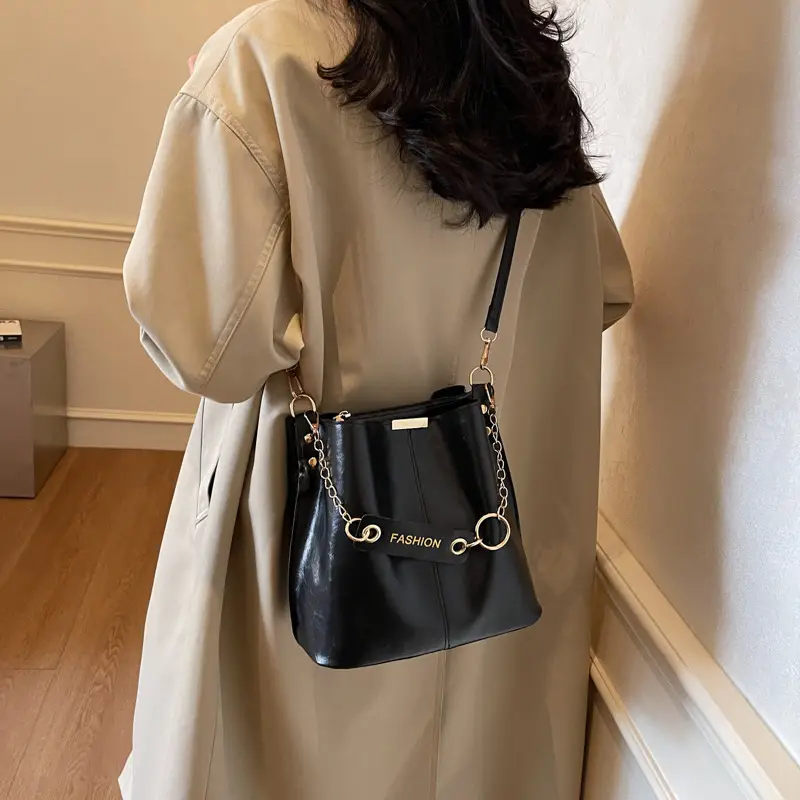 Korean Style Retro Chain Bucket Bag Women 2025 - Image 7