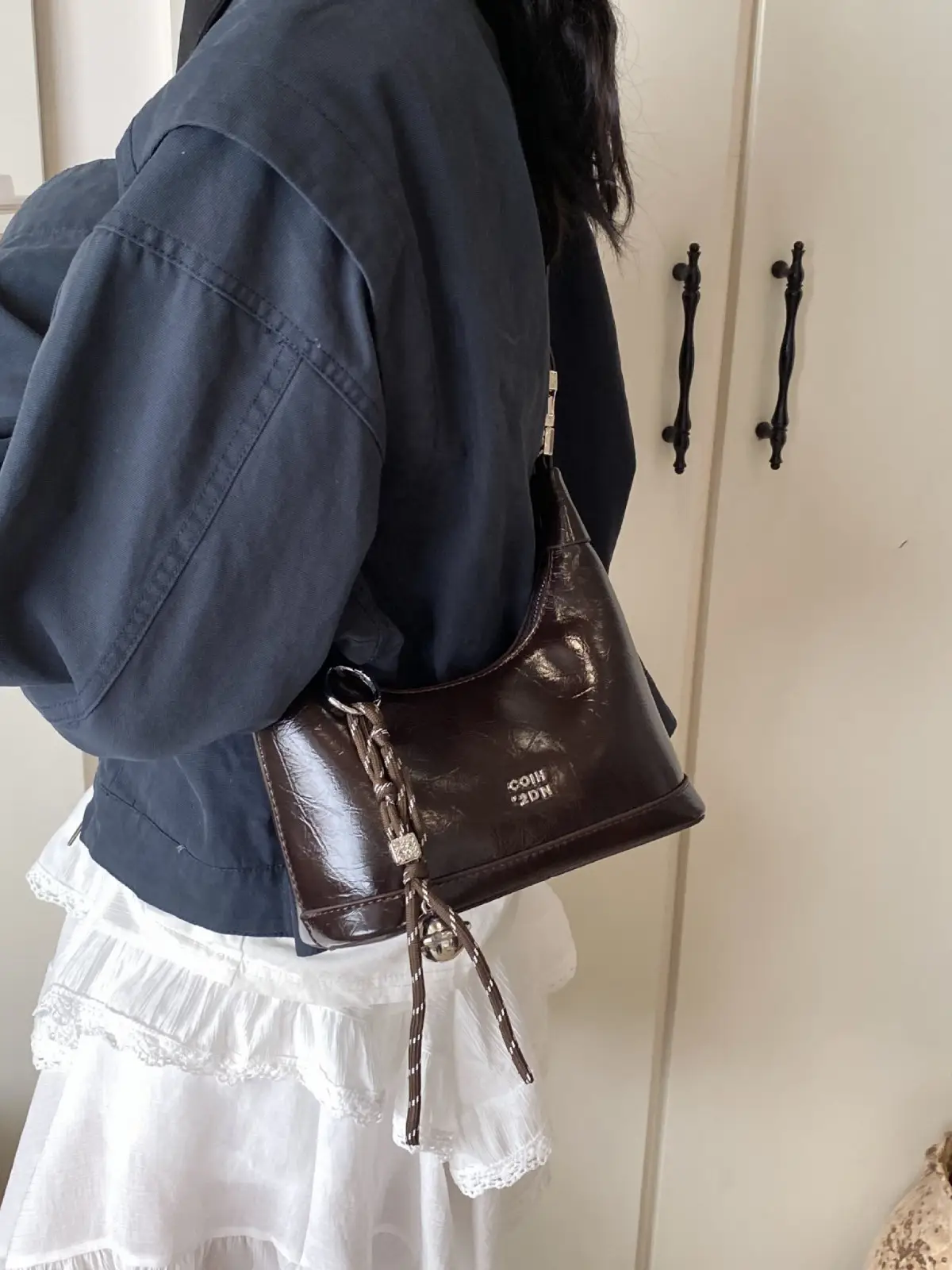 Women Retro Handbag Brown Leather Crossbody 2026 - Image 6