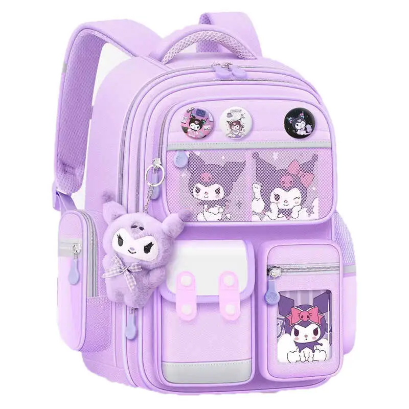 Schoolbags for Primary School Students in Grades 1, 2, and 6, Girls' Cartoon Spine-Protecting and Weight-Reducing Backpacks for Children Aged 6-12 Years Old Wholesale