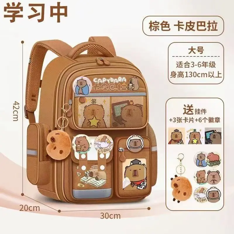 Schoolbags for Primary School Students in Grades 1, 2, and 6, Girls' Cartoon Spine-Protecting and Weight-Reducing Backpacks for Children Aged 6-12 Years Old Wholesale