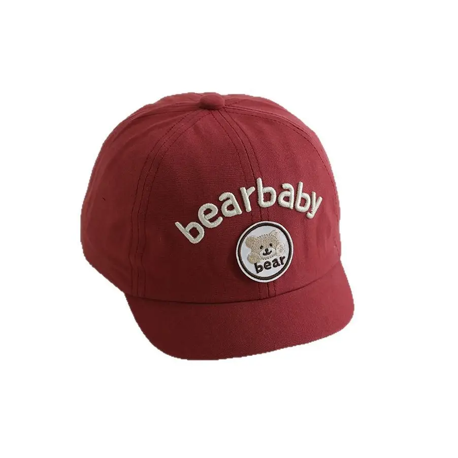 Cute Beige Bear Baby Cap for Boys Summer Hat - Image 12