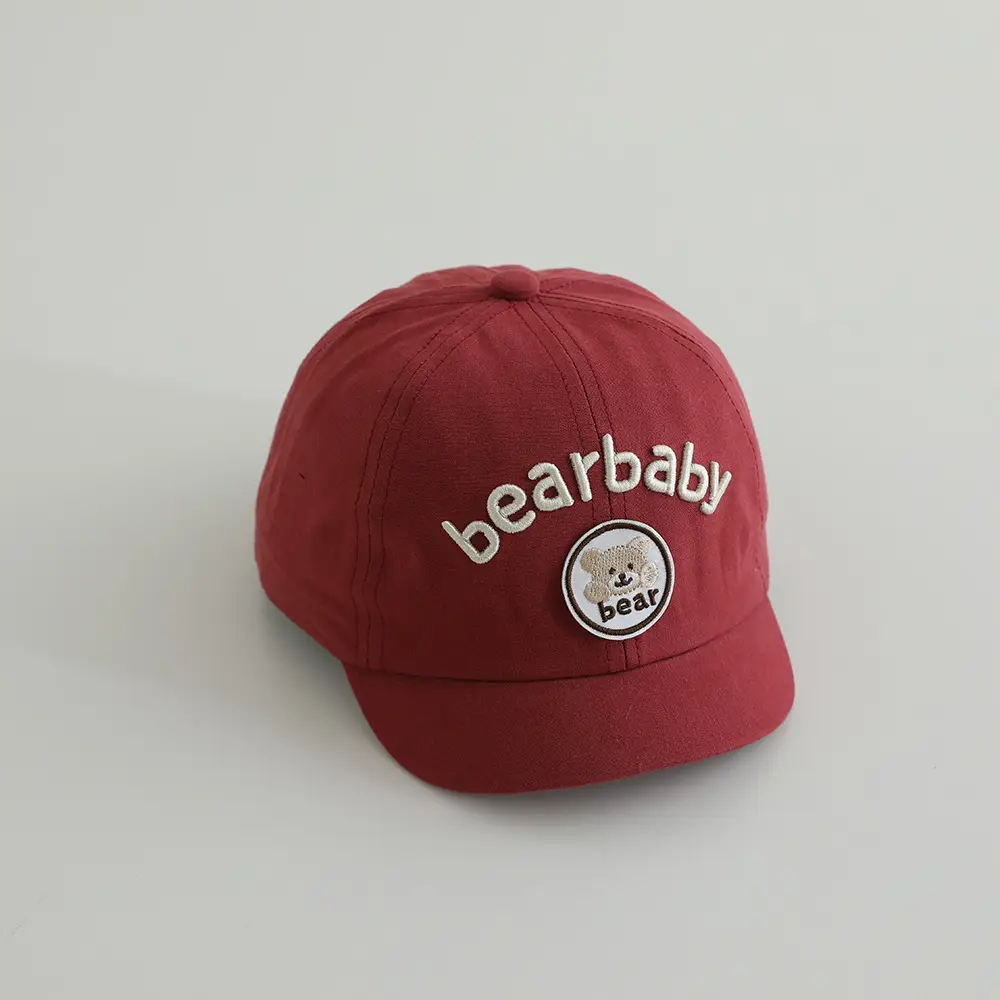 Cute Beige Bear Baby Cap for Boys Summer Hat - Image 6