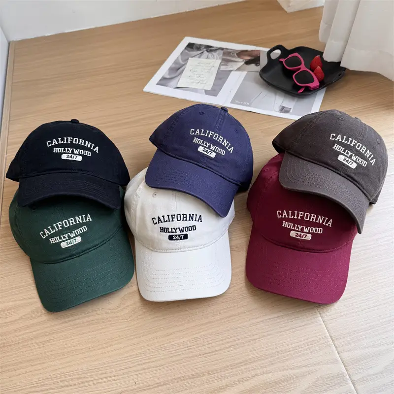 California Multicolor Letter Baseball Cap for Men Women