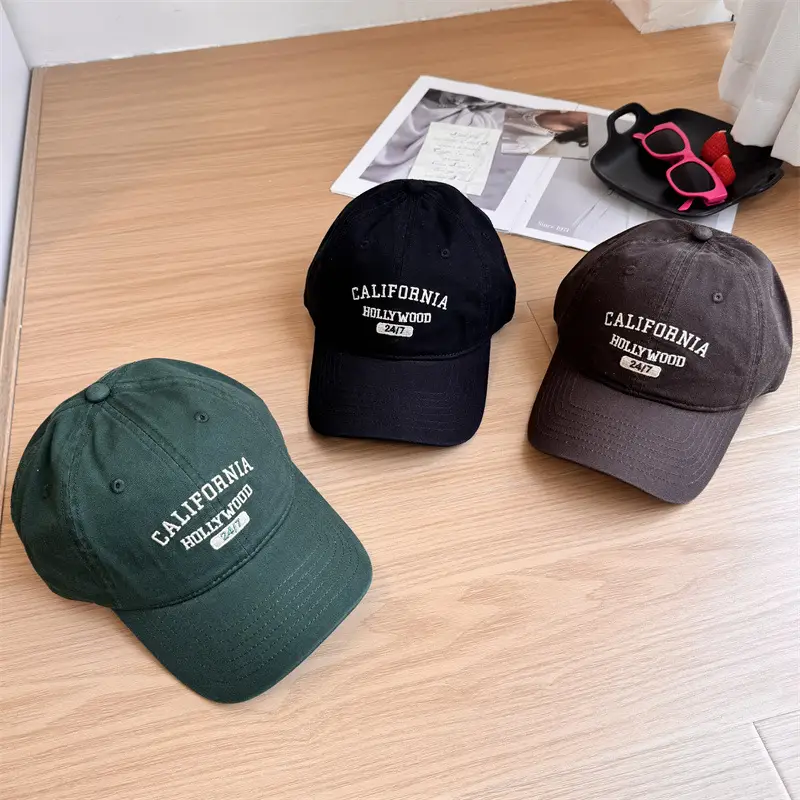 California Multicolor Letter Baseball Cap for Men Women