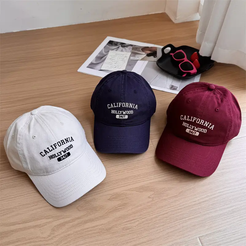 California Multicolor Letter Baseball Cap for Men Women
