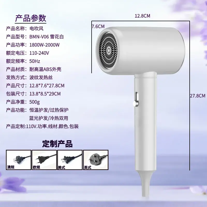 High-Speed Hair Dryer 1200W 360° Wind - Image 5