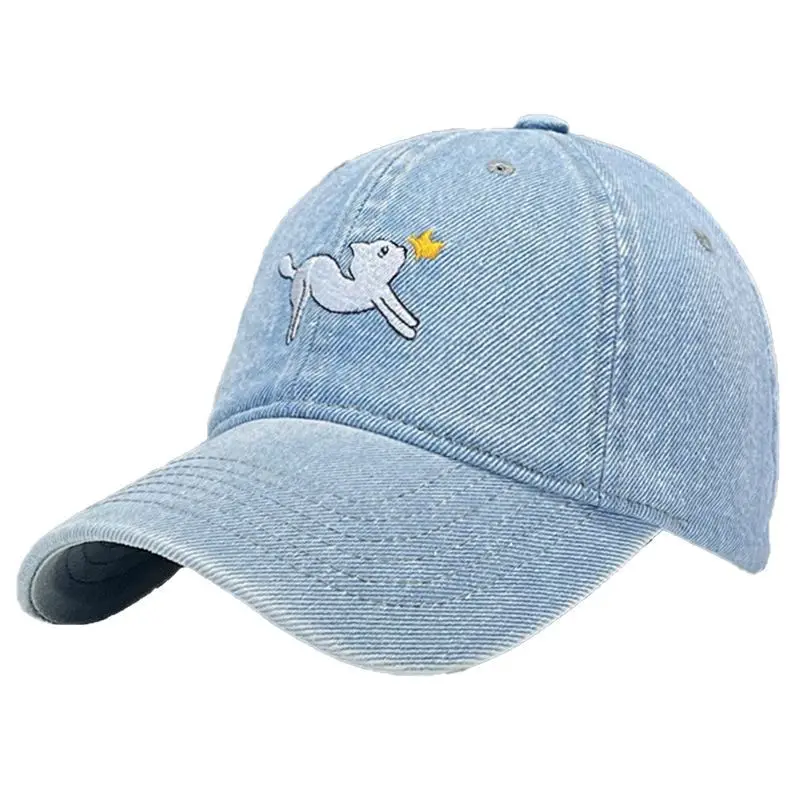 Cartoon Kitten Denim Baseball Cap for Kids Spring Summer - Image 8