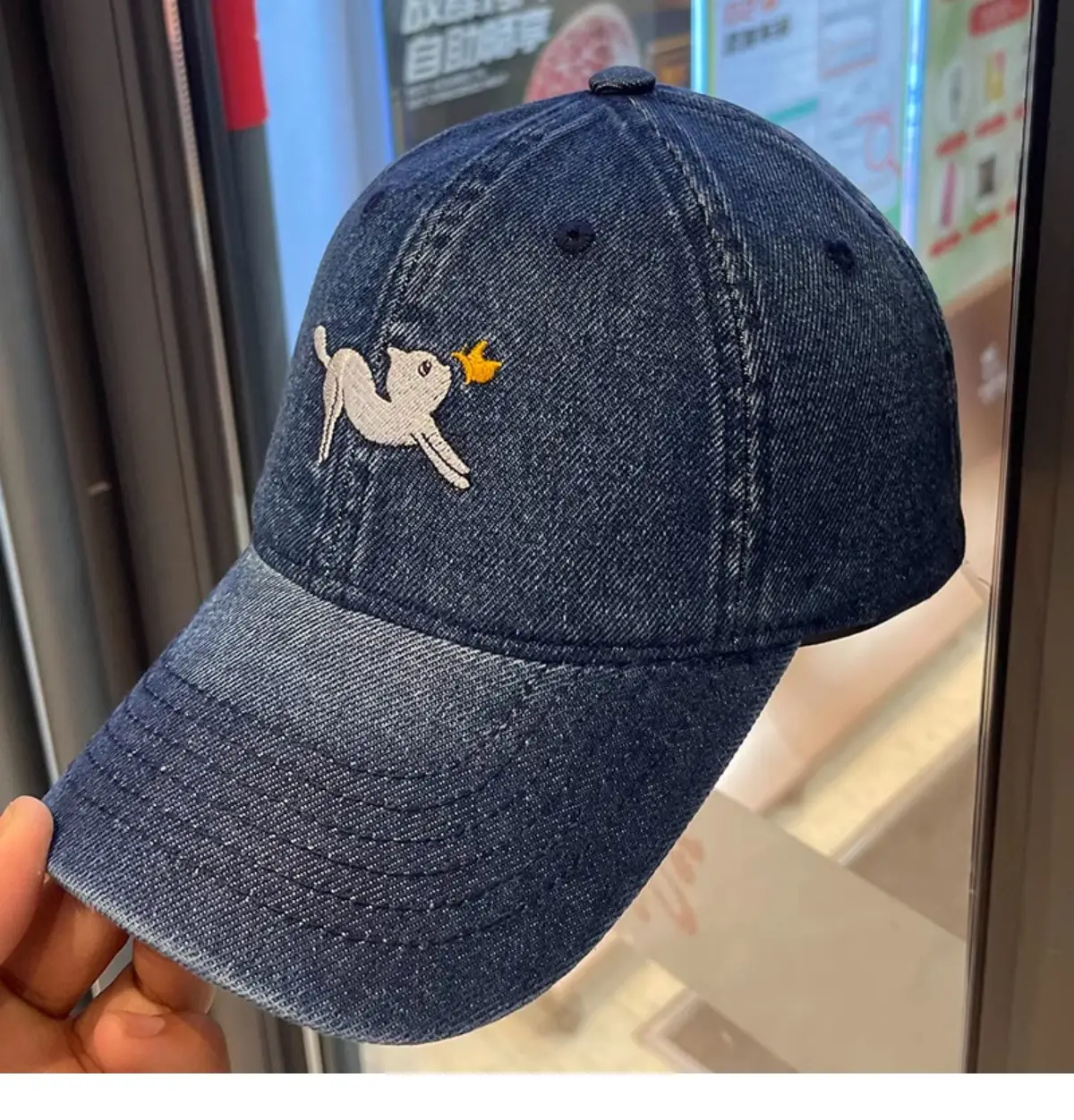 Cartoon Kitten Denim Baseball Cap for Kids Spring Summer — feature 13