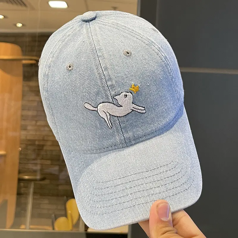 Cartoon Kitten Denim Baseball Cap for Kids Spring Summer — feature 17