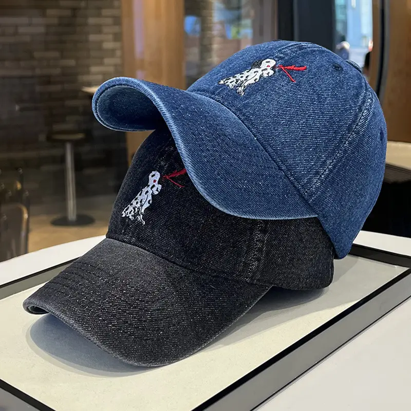 Women Denim Cartoon Cap Sunshade Cap - Image 6