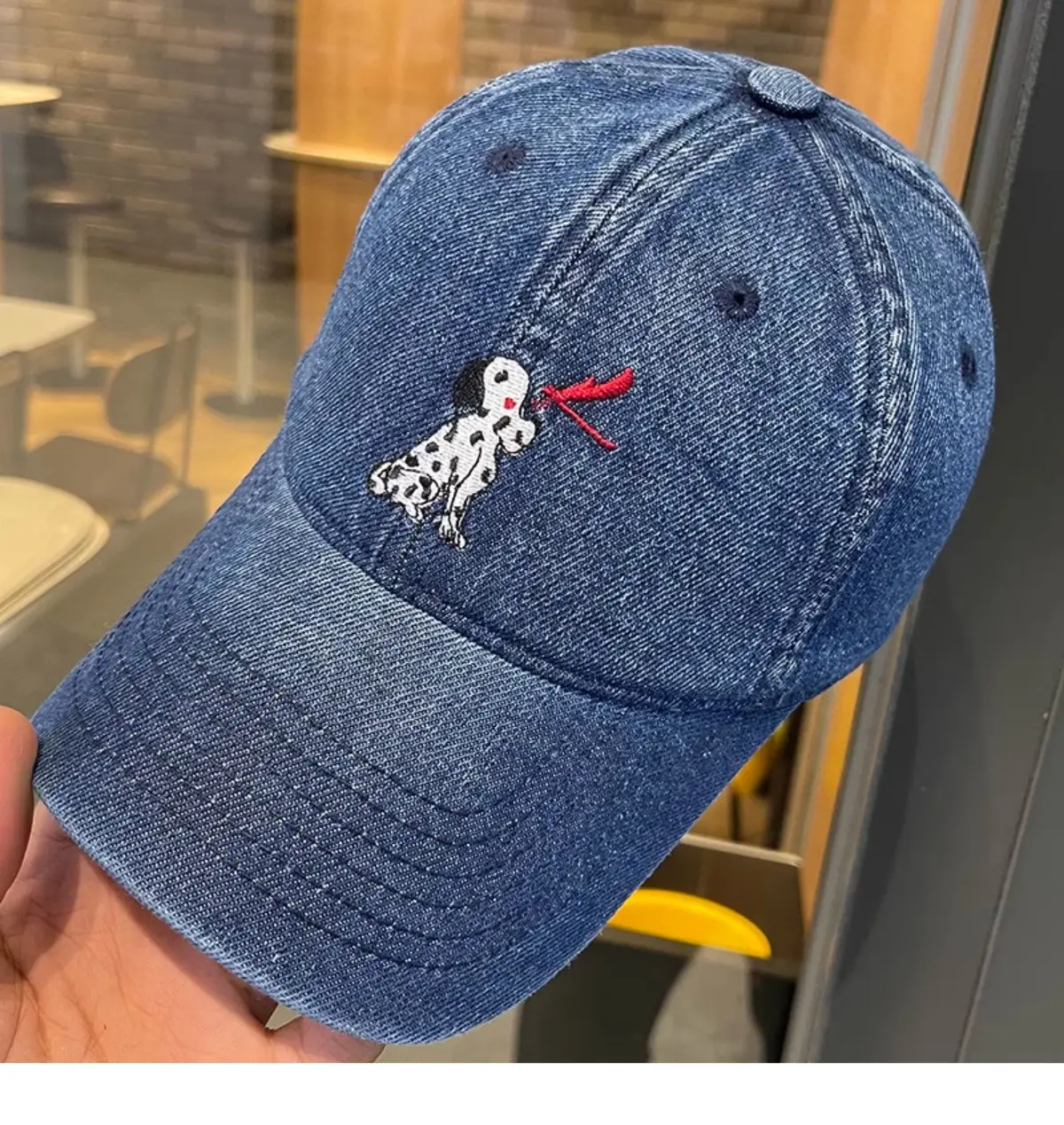 Women Denim Cartoon Cap Sunshade Cap — feature 10