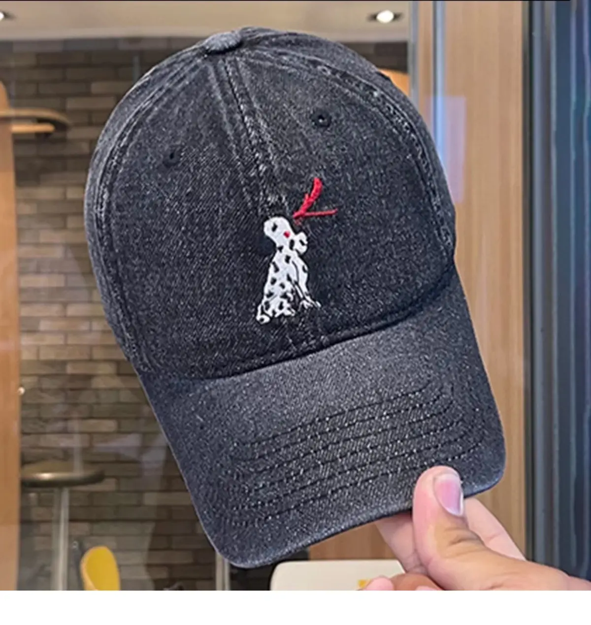 Women Denim Cartoon Cap Sunshade Cap — feature 17