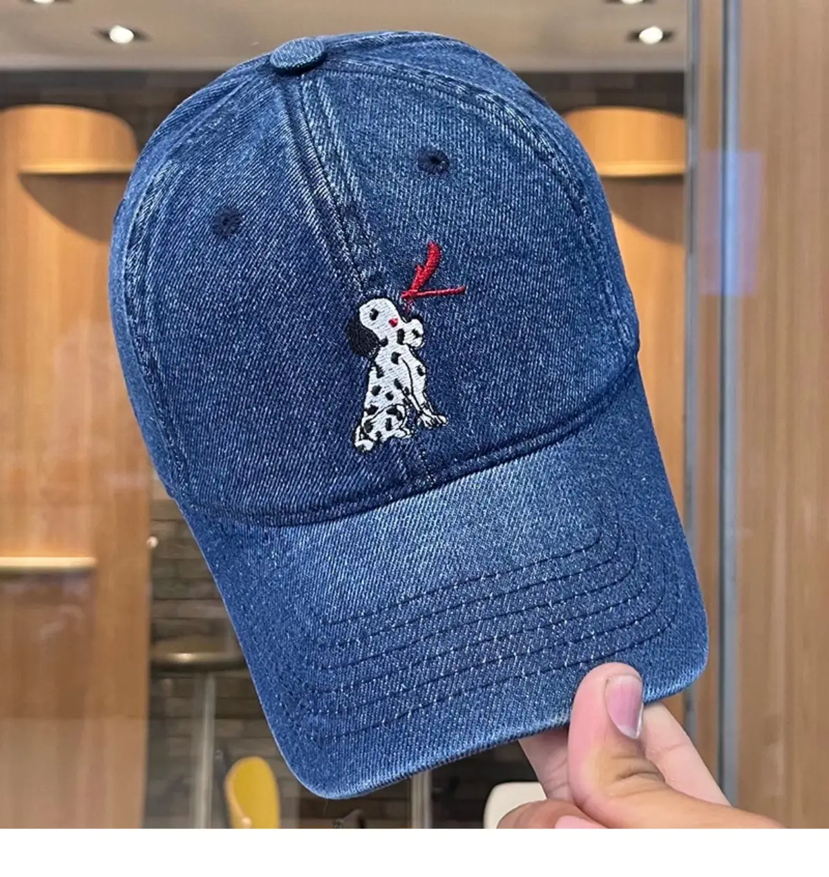Women Denim Cartoon Cap Sunshade Cap — feature 18