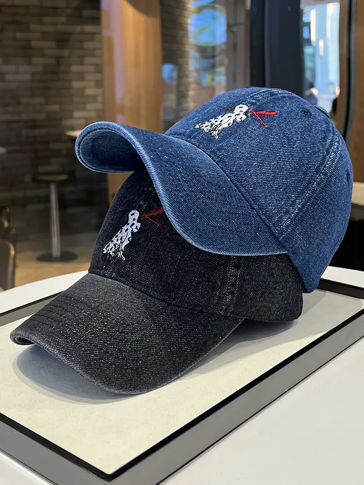 Women Denim Cartoon Cap Sunshade Cap — feature 7