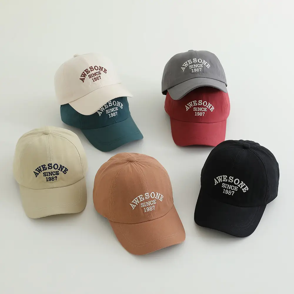 Black "Awesome Since 1967" Baseball Cap for Boys Girls — feature 2