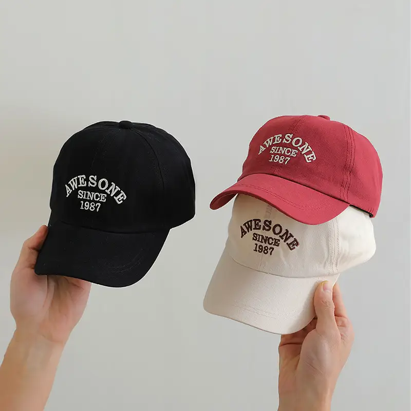 Black "Awesome Since 1967" Baseball Cap for Boys Girls — feature 3