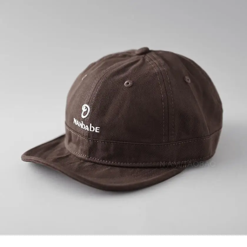 Maroon Japanese Style Baseball Cap for Men Women Sunshade
