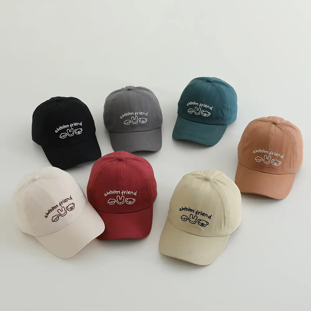 Korean Tide 2-5Yr Brown Bean Hat with Bunny Design — feature 2