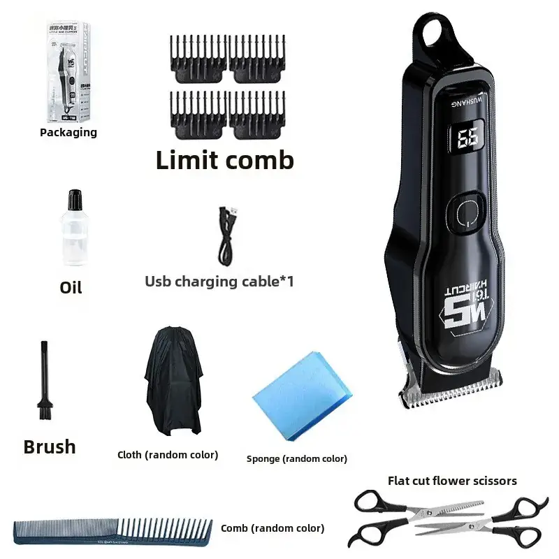 Electric Hair Clipper with 5M Cord & Multiple Tools - Image 6