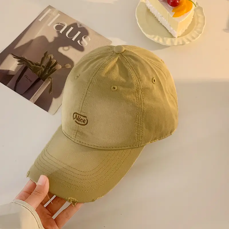 Pink Korean Style Baseball Cap for Women Spring Summer 2025