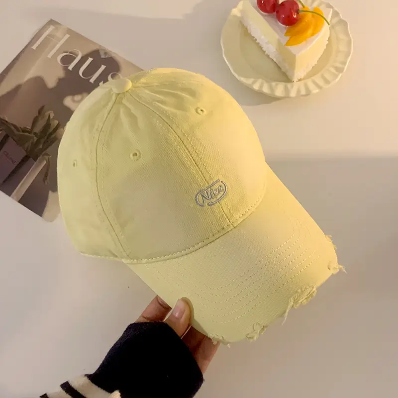Pink Korean Style Baseball Cap for Women Spring Summer 2025
