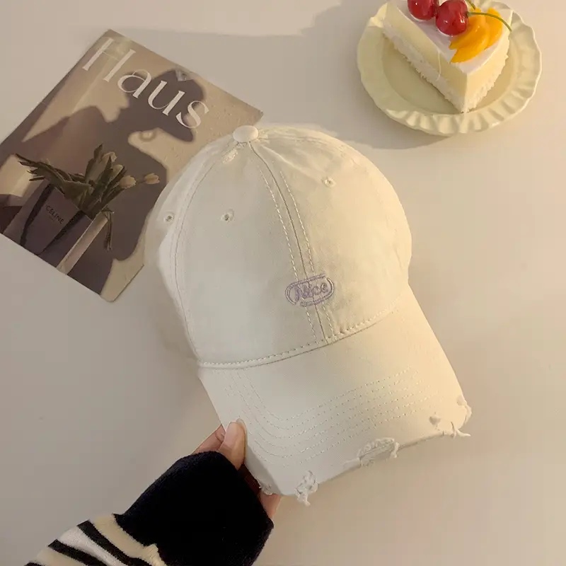 Pink Korean Style Baseball Cap for Women Spring Summer 2025