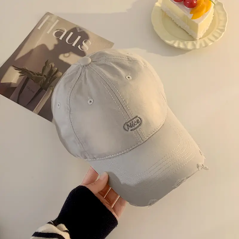 Pink Korean Style Baseball Cap for Women Spring Summer 2025