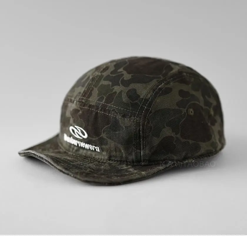 Men Camouflage Letter Cap Short Bristled Duck Cap - Image 8