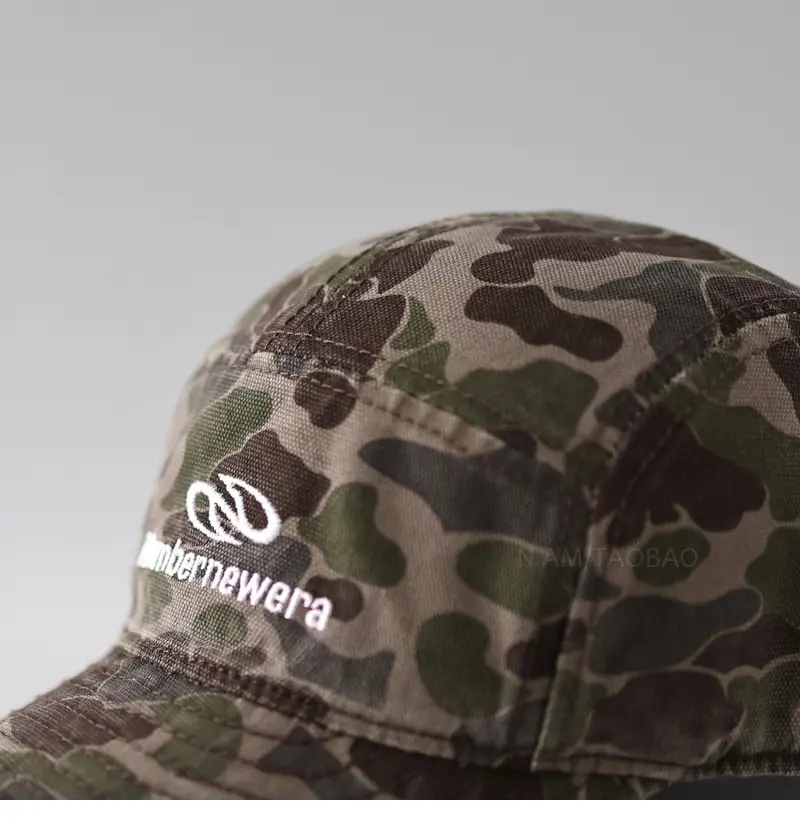 Men Camouflage Letter Cap Short Bristled Duck Cap — feature 10