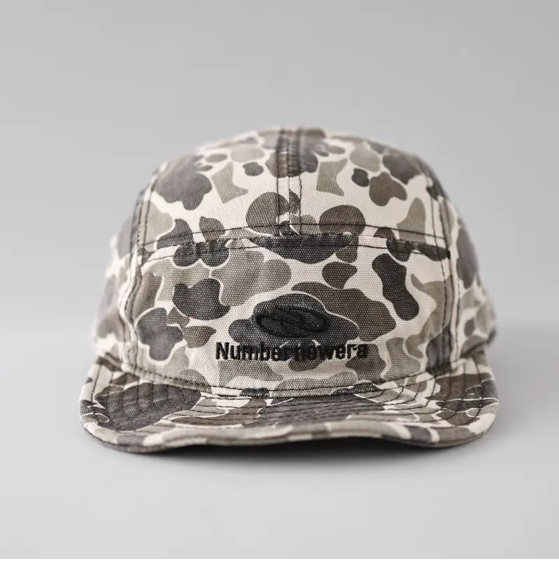 Men Camouflage Letter Cap Short Bristled Duck Cap — feature 6