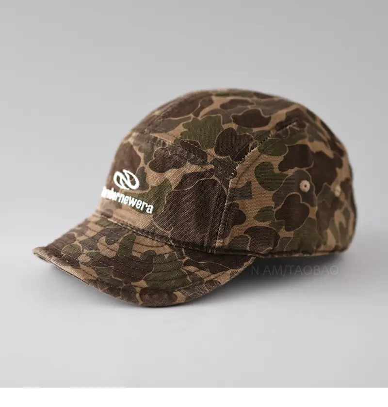 Men Camouflage Letter Cap Short Bristled Duck Cap — feature 8