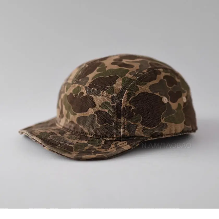 American Retro Camo Baseball Cap Men Women Casual All Match - Image 8