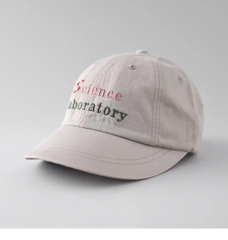 White Letter Embroidered Baseball Cap for Men Women - Image 4