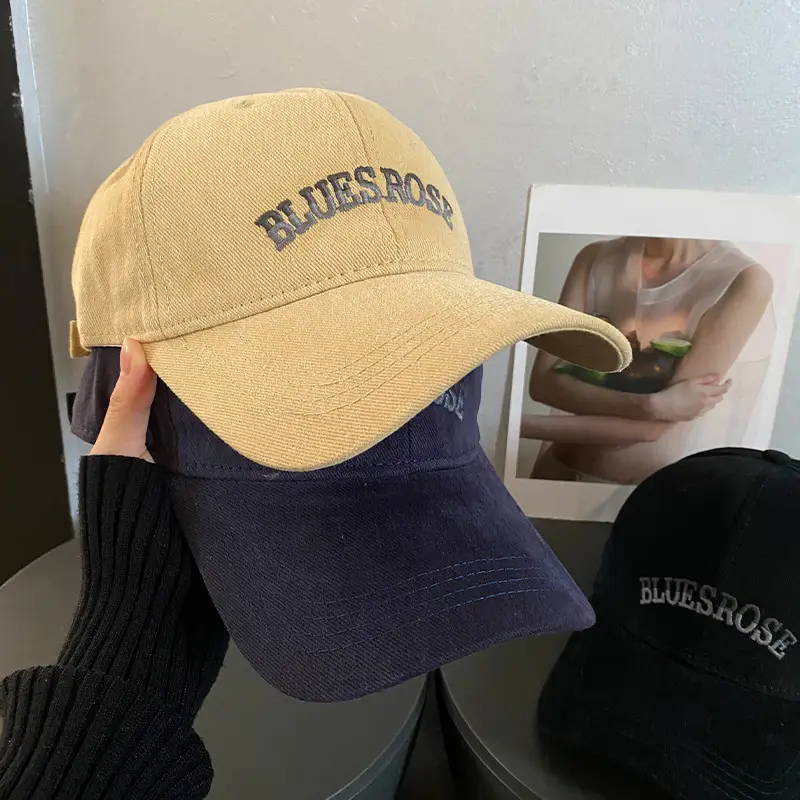 Women's Blue & Black Letter Cap Autumn Winter 2024 - Image 2