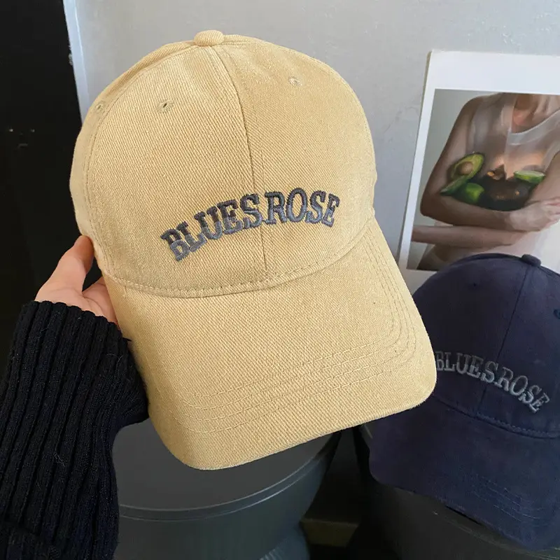 Women's Blue & Black Letter Cap Autumn Winter 2024 - Image 3