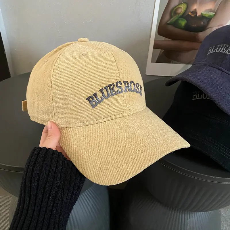Women's Blue & Black Letter Cap Autumn Winter 2024 - Image 4