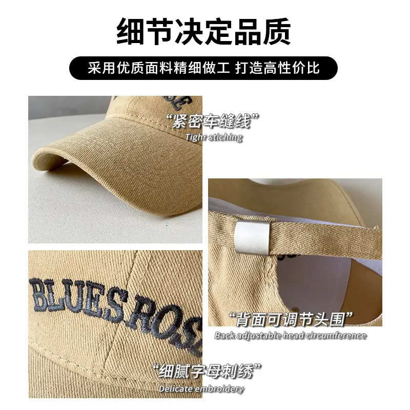 Women's Blue & Black Letter Cap Autumn Winter 2024 - Image 5