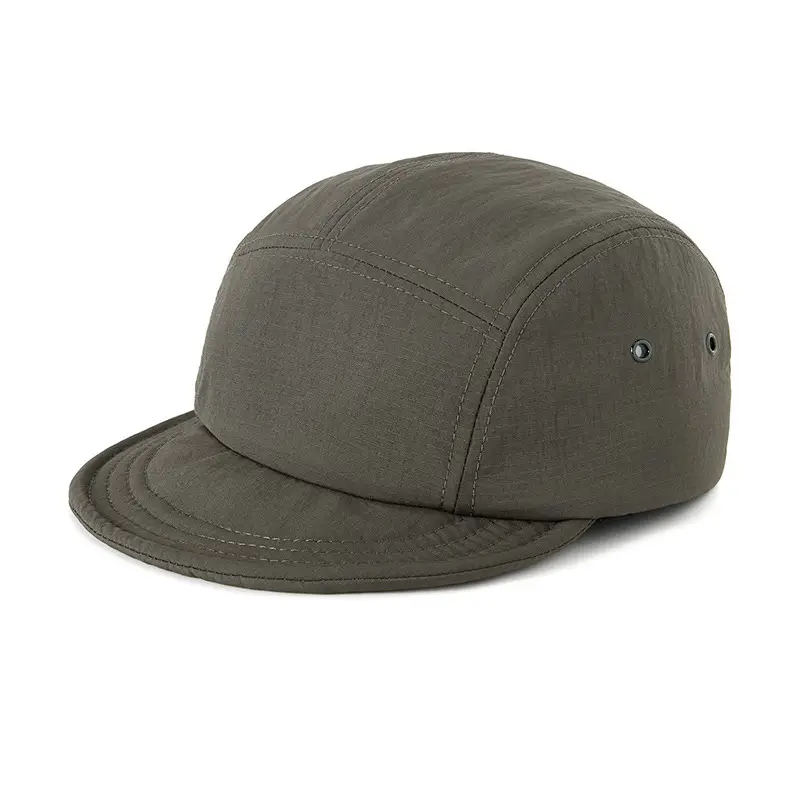 Black American Short Brim Five-piece Cap for Men Women - Image 13