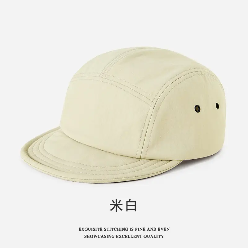 Black American Short Brim Five-piece Cap for Men Women - Image 4