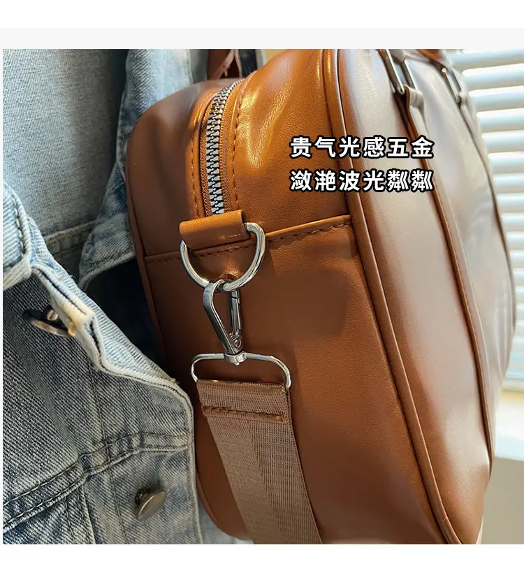 Women's Tan Leather Shoulder Crossbody Bag 2025 — feature 3